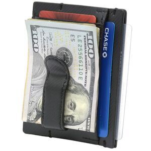 Alpine Swiss Double Diamond Mens RFID Money Clip Minimalist Front Pocket Wallet
